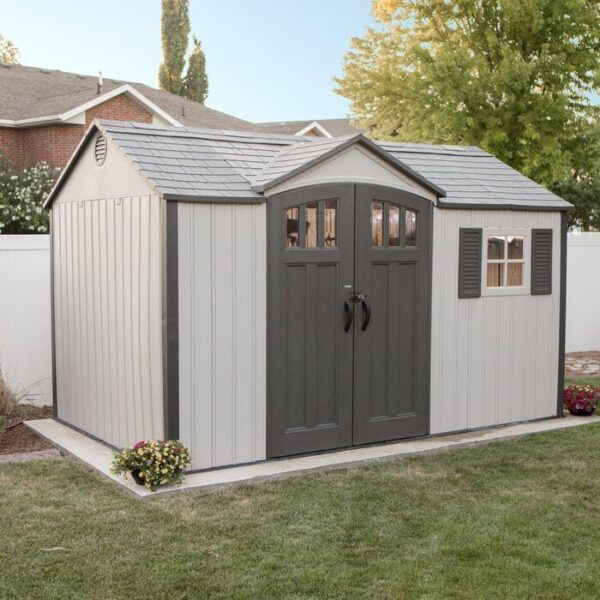 C5EBA28C-CFBF-507D-41DF-3A9A2F97EA30 12.5 ft. W 8 ft. D Plastic Storage Shed