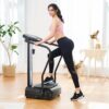 Whole Body Vibration Plate. 500W Vibration Plate Exercise Machine with 99 Levels 3 Preset Modes & 2 Resistance Bands. Training Fitness Vibration Platform Machine for Home Gym with 330lb Capacity