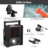 ZD-529 Solar Portable Power Station 2000 Amps Jump Starter. 260 PSI Air Compressor. 12V Car Battery Charger with 400W Inverter Dual AC/DC/USB Output. Emergency Backup Power with Flashlights