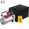 12 qt. 12-Volt 3200 PSI Hydraulic Power Pump Electric Dump Trailer Pump with Steel Reservoir for Car Lift 12LDZYCZYYBTX0001V0