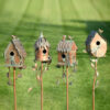 Birdhouse Garden Stakes