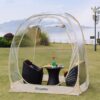 Bubble Tent Pop Up Gazebo. 8-10 Person Igloo Dome Garden Patio Canopy Shelter