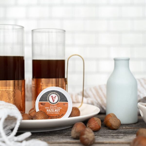 CE13FD70-A4C9-4AFD-281C-E38F02E5F40B Victor Allen’s Coffee Hazelnut Blend Medium Roast, 80 K-Cup Pods, Flavored Arabica for Keurig Brewers