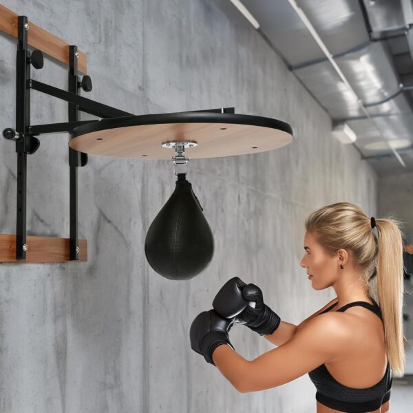 D338DC81-9CA2-D785-422A-2F618D05636C.jpg Speed Bag. Speed Bags for Boxing. Speed Bag Platform. Boxing Speed Bag. Speed Bag Boxing. Speedbag. Speed Punching Bag. Speed Bag Mount. Wall Mount Kit. Adjustable Height. Black Swivel Speed Ball