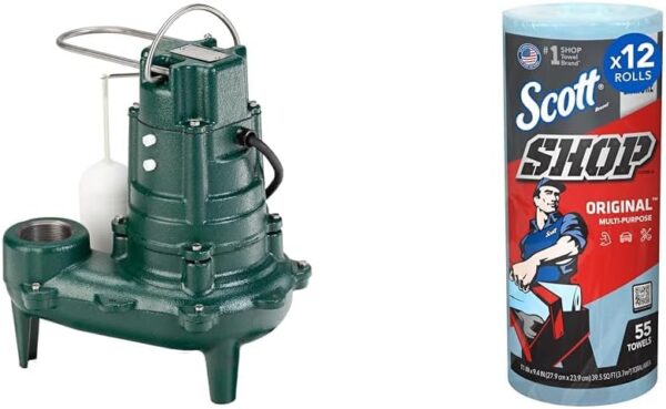 D3BC83E2-7C06-A410-EAC0-B2FF4C61FFD4.jpg Waste-Mate 267-0001 Sewage Pump. 1/2 HP Automatic – Heavy-Duty Submersible Sewage. Effluent or Dewatering Pump