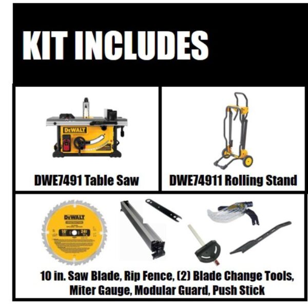 D87EEFD9-E7C9-AF1C-A6E2-85EB51BB8982 DW 15 Amp Corded 10 in. Job Site Table Saw with Rolling Stand DWE7491RS