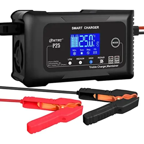 25-Amp Smart Battery Charger.Lithium.LiFePO4.Lead-Acid AGM/Gel/SLA.. Car Battery Charger.Trickle Charger. Maintainer/deep Cycle Charger.12V/25A and 24V/13A.for Motorcy.Boat.Lawn Mower.Golf cart..