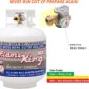 Pound Steel Propane Tank Cylinder with OPD Valve and Built-in Gauge. 20 lb Vertical-Flame King