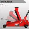 3 Ton Hydraulic Floor Jack with Quick Lift Pump Car Jack. (6.000 lb) Capacity.Red.W83025