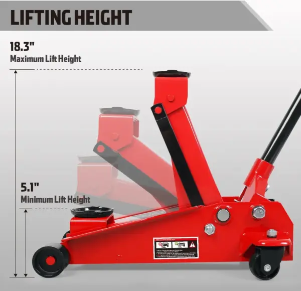 DAF304D8-1333-6672-49FC-FF961672B2F3.webp 3 Ton Hydraulic Floor Jack with Quick Lift Pump Car Jack. (6.000 lb) Capacity.Red.W83025