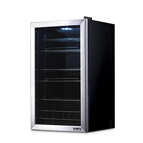 E4DC667D-C886-0B6B-0FE9-9082B8E76253.jpg NewAir Beverage Refrigerator Cooler | 126 Cans Free Standing with Right Hinge Glass Door