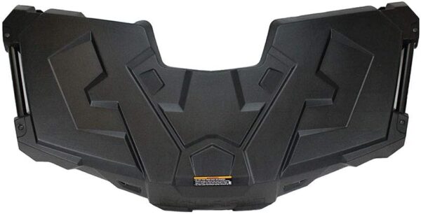 E5BADB78-83F9-7B63-AA4A-EFAEDD7ED438.jpg Front Rack with Plugs Assembly. Gloss Black. Genuine OEM Part 2636440-070. Qty 1