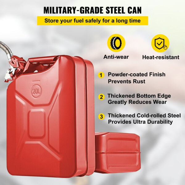 E61102D5-6E87-1D54-700B-6401291D8C1C.jpg VEVOR Jerry Fuel Can with Flexible Spout System. 5.3 Gallon/20 L