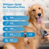 Professional Plus Pet Grooming Vacuum Kit. 5 Pet Grooming Tools. 2L Canister. Works for All Dogs. Cats. and Pet Fur
