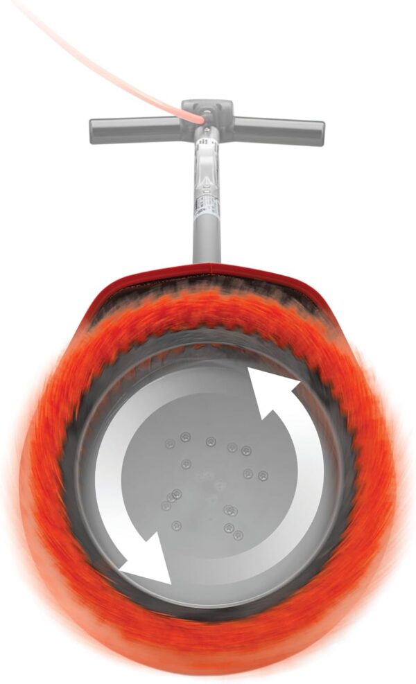Commercial Orbiter Hard Floor Cleaner Machine. Multi-Purpose Floor Cleaning. Random Orbital Drive. Wide Cleaning Path. 50-Foot Long Cord. ORB550MC. Gray/Red-Oreck