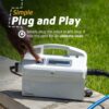 Dolphin Nautilus CC Plus Wi-Fi Automatic Robotic Pool Vacuum Cleaner. Always Cleaning. Never Charging. with Wall Climbing Scrubber Brush. Ideal for In-Ground Pools up to 50 FT in Length