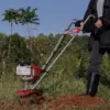 MANTIS 7268 Mini-Tiller/Cultivator 25-cc 9-in Front-Tine Forward-rotating Tiller (CARB)
