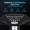 Whole Body Vibration Plate. 500W Vibration Plate Exercise Machine with 99 Levels 3 Preset Modes & 2 Resistance Bands. Training Fitness Vibration Platform Machine for Home Gym with 330lb Capacity
