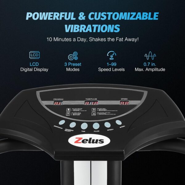 EB34742B-2C4A-8A7C-ECE1-26C73FE61E45.jpg Whole Body Vibration Plate. 500W Vibration Plate Exercise Machine with 99 Levels 3 Preset Modes & 2 Resistance Bands. Training Fitness Vibration Platform Machine for Home Gym with 330lb Capacity