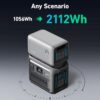 Anker SOLIX C1000 Portable Power Station with 200W Solar Panel. 1800W Solar Generator. 1056wh LFP (LiFePO4) Battery. 6 AC Outlets. Up to 2400W for Home. Power Outages. and Outdoor Camping