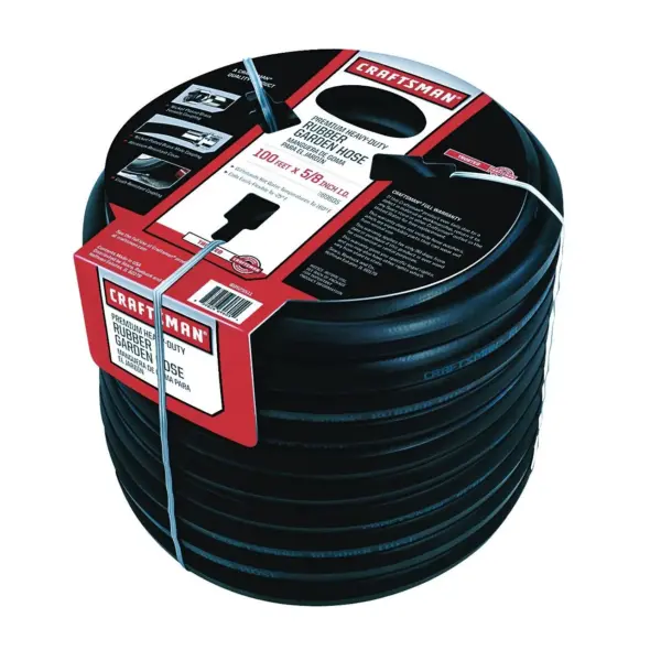 Craftsman Premium Rubber Garden Hose. 100ft. x 5/8. inch