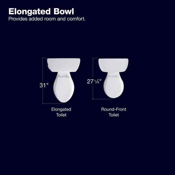 EFF4718A-DCE5-C0F7-A45A-B662CD345233 KOHLER Extra Tall Highline Arc Complete Solution 2-piece 1.28 GPF Single Flush Elongated Toilet in White (Seat Included) 78305-0