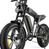 AKEZ Electric Bike for Adults – 1000W 28mph Moped Ebike with 48V 13A Removable Battery. Up to 94 Miles All Terrain Off Road E-Bike with 20*4.0′′ Fat Tire.Full Suspension.7-Speed UL Certified
