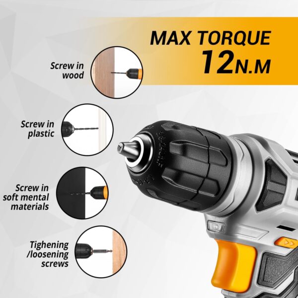 F22466B1-6843-E422-88EF-D6D1456DFAB4.jpg DEKOPRO Tool Set:Tool Kit with 8V Cordless Drill.Tool Box with Drill.Hand Drill Set for Men & Women.Home Tool Kits for House Repair.Handyman.DIY 126 Piece