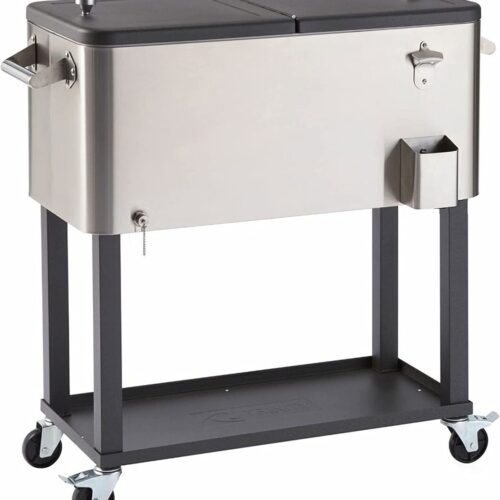 TRINITY Stainless Steel Cooler with Cover (100 Quart)