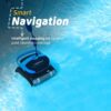 Dolphin Nautilus CC Plus Wi-Fi Automatic Robotic Pool Vacuum Cleaner. Always Cleaning. Never Charging. with Wall Climbing Scrubber Brush. Ideal for In-Ground Pools up to 50 FT in Length