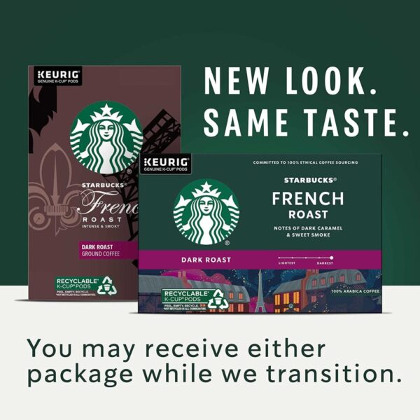 F4803864-BB85-2F35-39CB-8C4737EAD0C1 Starbucks Dark Roast French Roast Arabica K-Cup Coffee Pods, 96 Count