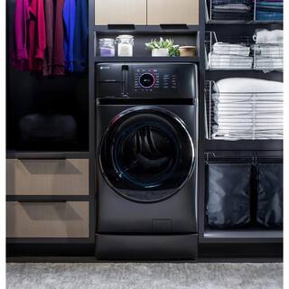 F9037111-CC6A-502A-A603-41350640C0FC GE Profile 4.8 cu. ft. UltraFast Combo Washer Dryer with Ventless Heat Pump Technology in Carbon Graphite