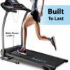 SereneLife Folding Treadmill - Foldable Home Fitness Equipment with LCD for Walking & Running - Cardio Exercise Machine - Preset and Adjustable Programs - Bluetooth Connectivity