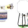 Pound Steel Propane Tank Cylinder with OPD Valve and Built-in Gauge. 20 lb Vertical-Flame King