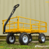 Gorilla Carts 1200 Pound Capacity Steel Utility Cart Wagon with Removable Sides