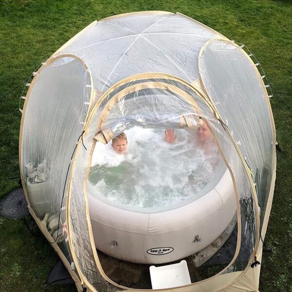 FD937AEC-F54A-416E-5AAA-5BCF9D642572.jpg Bubble Tent Pop Up Gazebo. 8-10 Person Igloo Dome Garden Patio Canopy Shelter