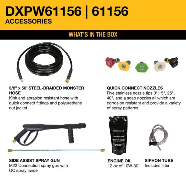 FDAABA74-A860-D417-6DB6-FDB308D47576.jpg DEWALT 4400 PSI 4.0 GPM Gas Cold Water Pressure Washer with DEWALT 420cc Engine DXPW61156