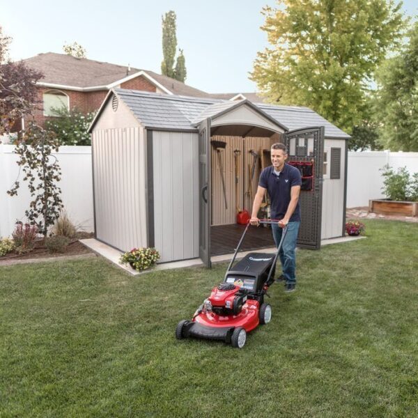 FE3542CB-8233-A8F6-8C8C-4E0D294750FD 12.5 ft. W 8 ft. D Plastic Storage Shed