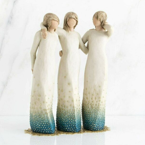 a43411d7a03159b68c33cf7ce2f84154.jpg Sisters Forever Hand-painted Sculpture