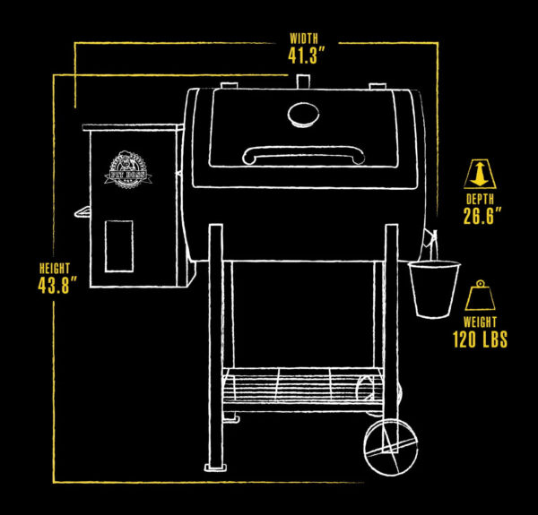 acab1a7463424a87b785f80a75e12645 Pit Boss 700FB Wood Fired Pellet Grill with Flame Broiler, 700 Sq. In. Cooking Space