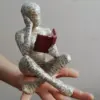 Reading Woman Resin Statue|Pulp Woman Reading Resin Bookshelf Decor