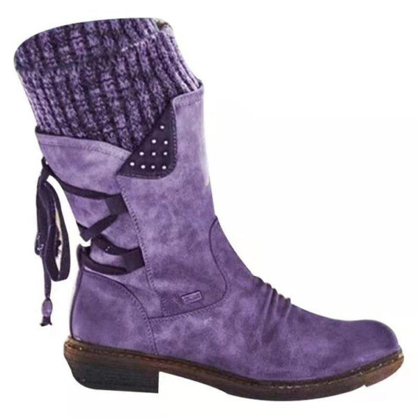 c1f2bd1b02c96f60299f589a9500bf5a.jpeg Women's Winter Warm Back Lace Up Snow Boots