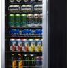 Beverage Refrigerator Cooler | 126 Cans Free Standing with Right Hinge Glass Door