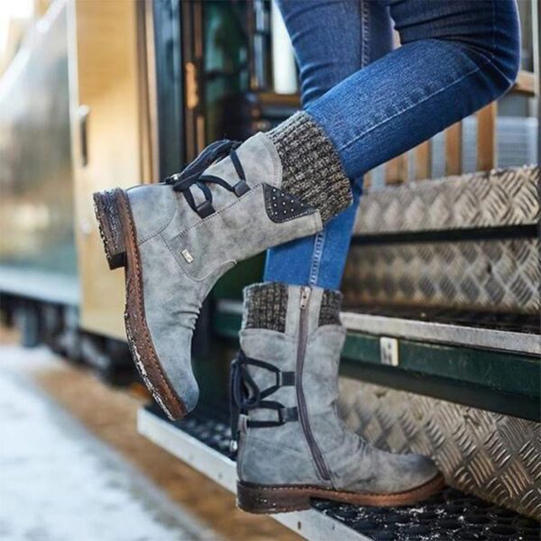 c69d7e4f9d6a22460a3963521cca8d1a.jpeg Women's Winter Warm Back Lace Up Snow Boots