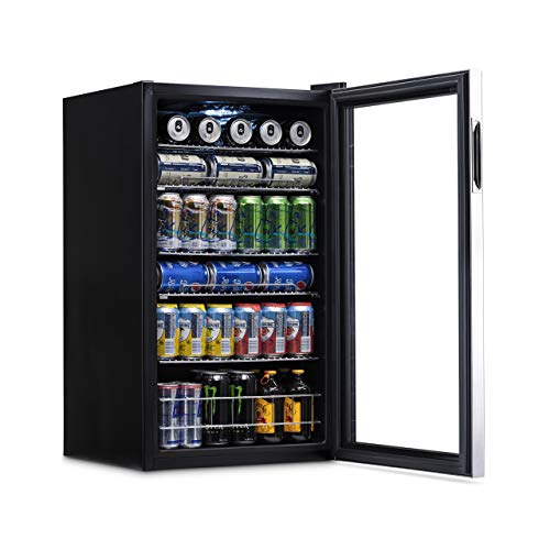 c88dd1ce75224dfb840c985c4134bec4 Beverage Refrigerator Cooler | 126 Cans Free Standing with Right Hinge Glass Door