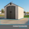 Lifetime 8 Ft. x 10 Ft. Outdoor Storage Shed