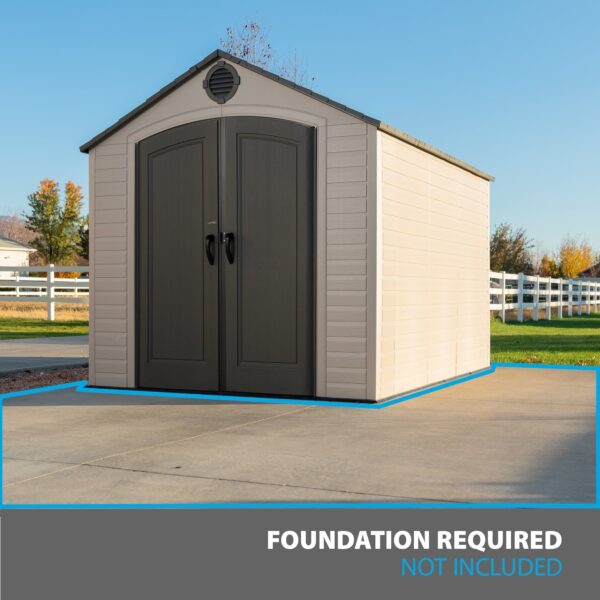 dbc86cd1b8d849d5ae474217fc135ecb Lifetime 8 Ft. x 10 Ft. Outdoor Storage Shed