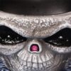 Skull Head Scary Eye Halloween Candy Bowl with Moving Hand