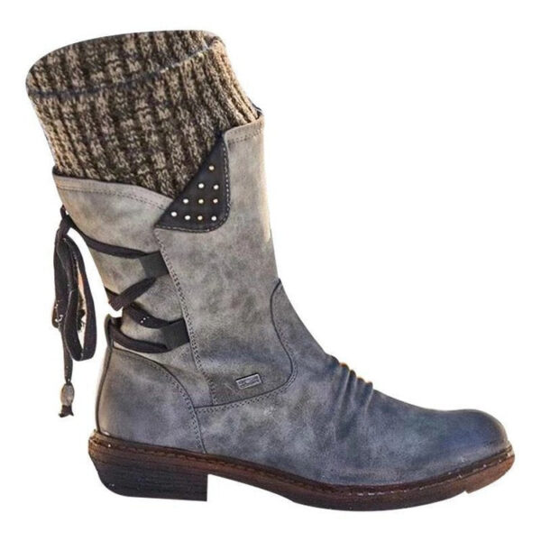 fcd0d93c6b3297682b067ca04908ee77.jpeg Women's Winter Warm Back Lace Up Snow Boots